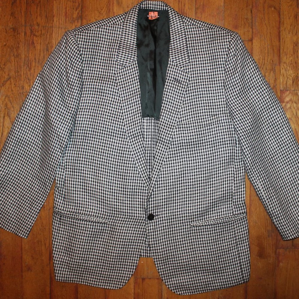 Vintage 80s-90s Versace Gianni Checkered Jacket